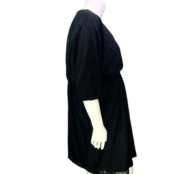 VTG NEW Torrid Kali Surplus Bubble Dress Black Lace Elastic Waist Size 3 | 3X - Picture 12 of 16